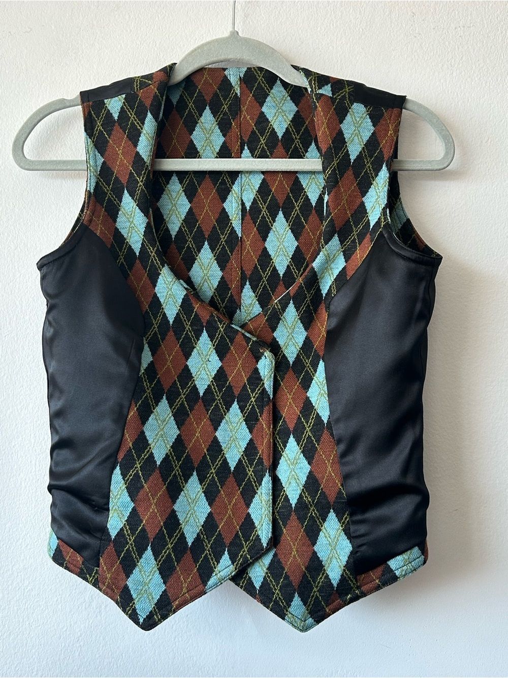 SMYTHE Argyle Wool Double-breasted Preppy Gilet Vest - Picture 8 of 11